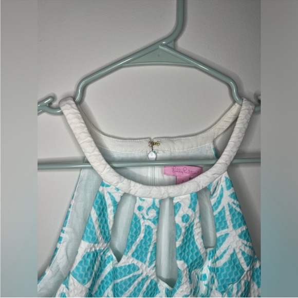 Lilly Pulitzer - Pearl Cut-Out Halter Shift Dress - Size 2 - Picture 5 of 11